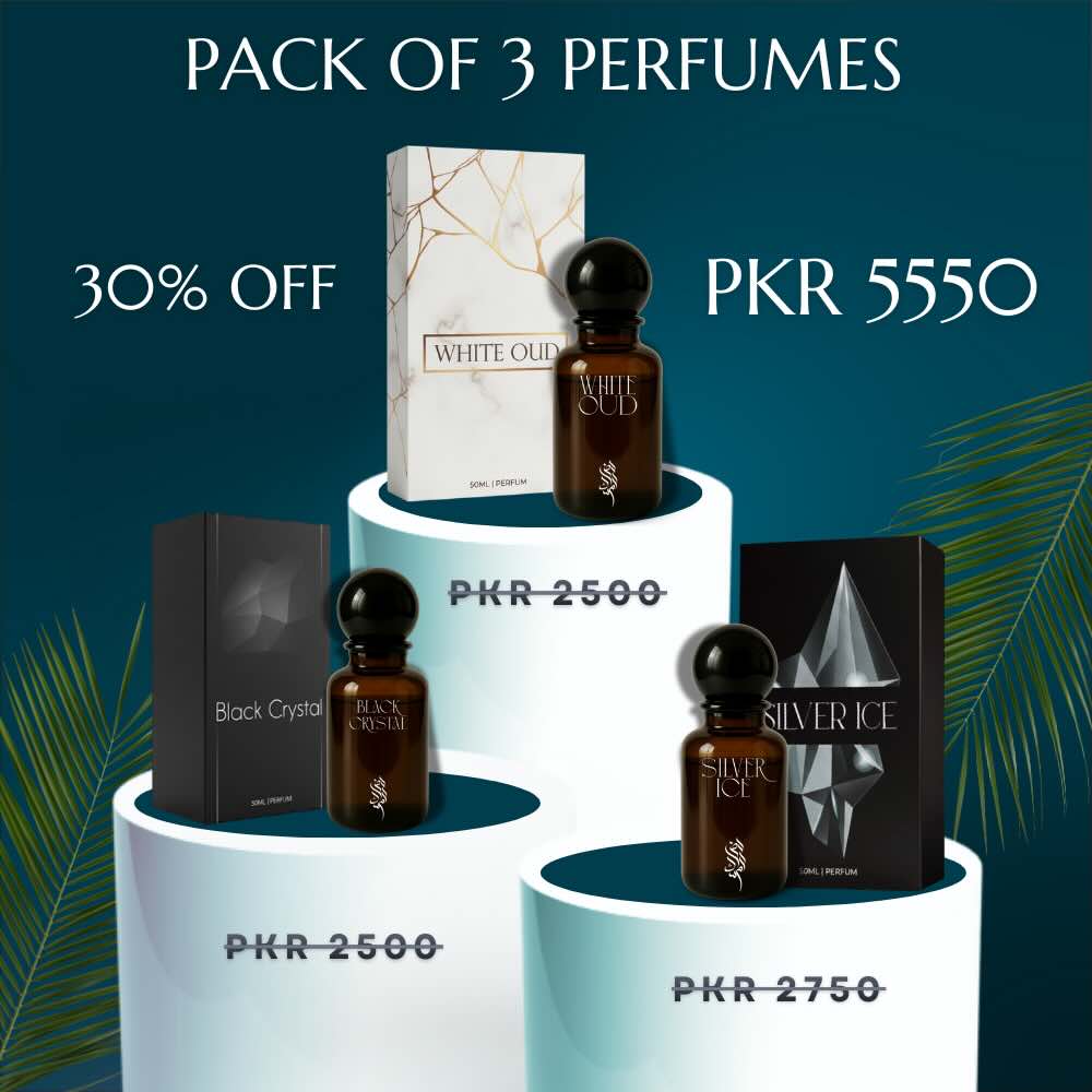 Pack of 3 Perfumes - Top Selling Bundle Offer