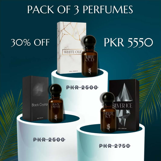 Pack of 3 Perfumes - Top Selling Bundle Offer